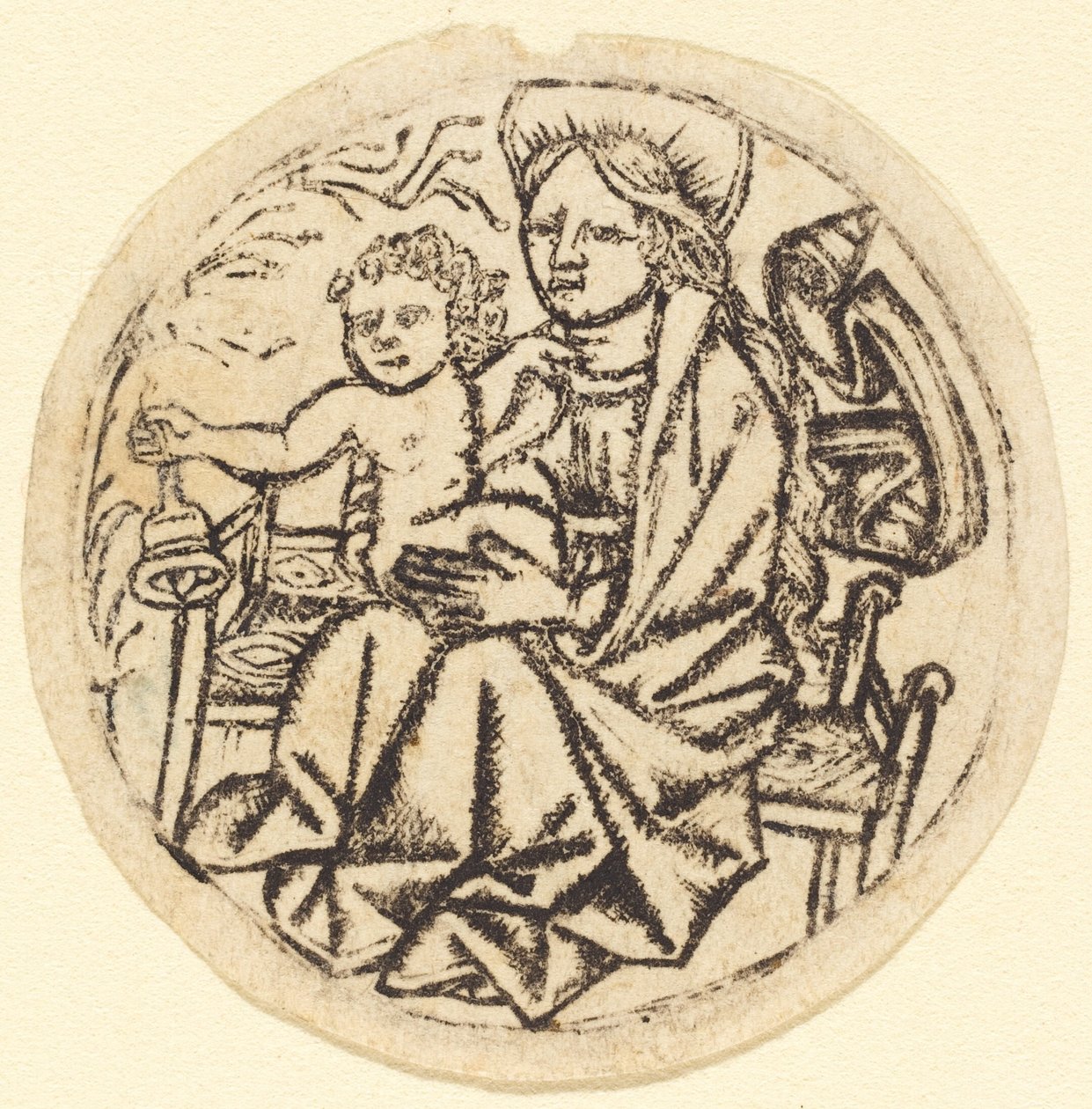 Madonna y el Niño con una campana, c. 1450-1460 de Unbekannt