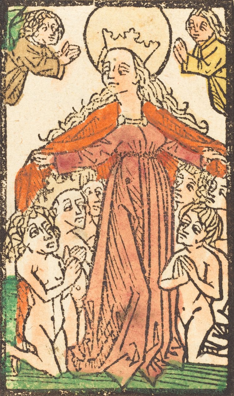 Madonna como protectora, c. 1470-1480 de Unbekannt