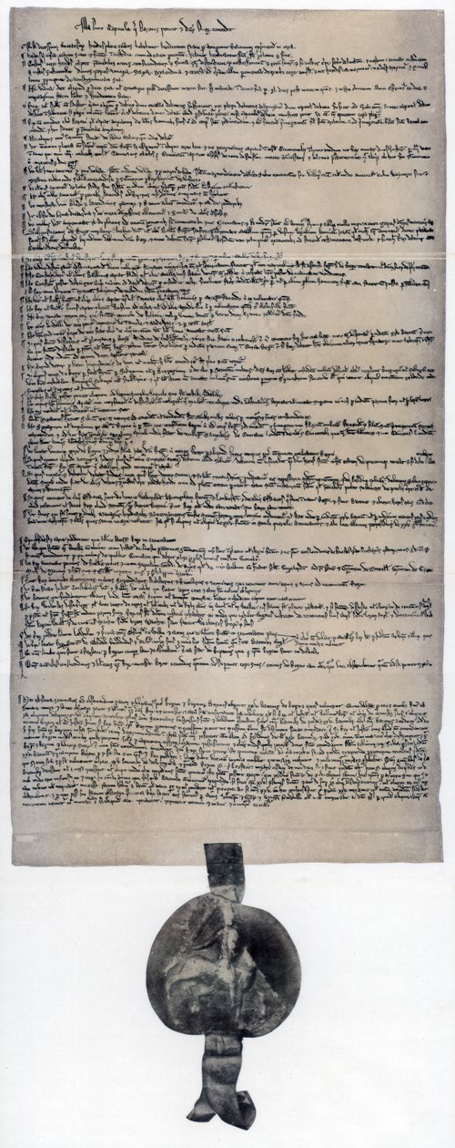 Magna Carta, carta inglesa originalmente emitida en 1215 de Unbekannt