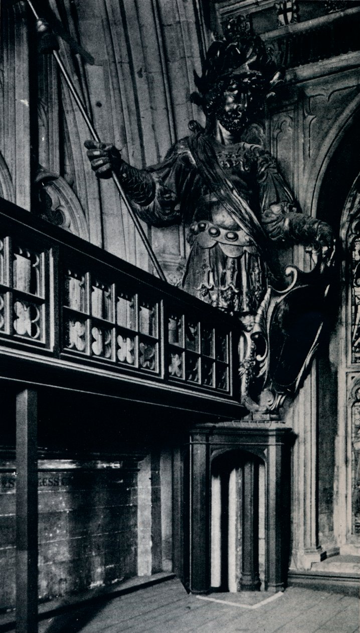 Magog Corineus, uno de los dos gigantes de la ciudad quemados en el incendio del Guildhall de Londres, 1940 de Unbekannt