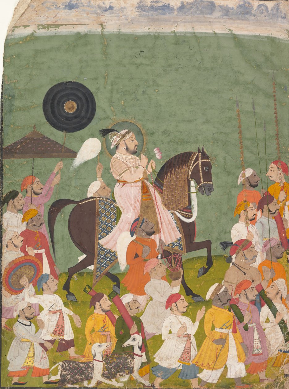 Maharana Jagat Singh II en procesión, ca. 1745 de Unbekannt