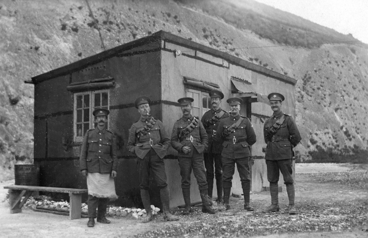 Guardia principal, depósito naval real, Fleet House y Archcliffe Fort, Dover, c1916 de Unbekannt