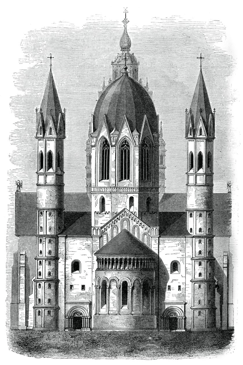 Catedral de Mainz, Rin, Alemania, siglos XII y XIII, 1870 de Unbekannt