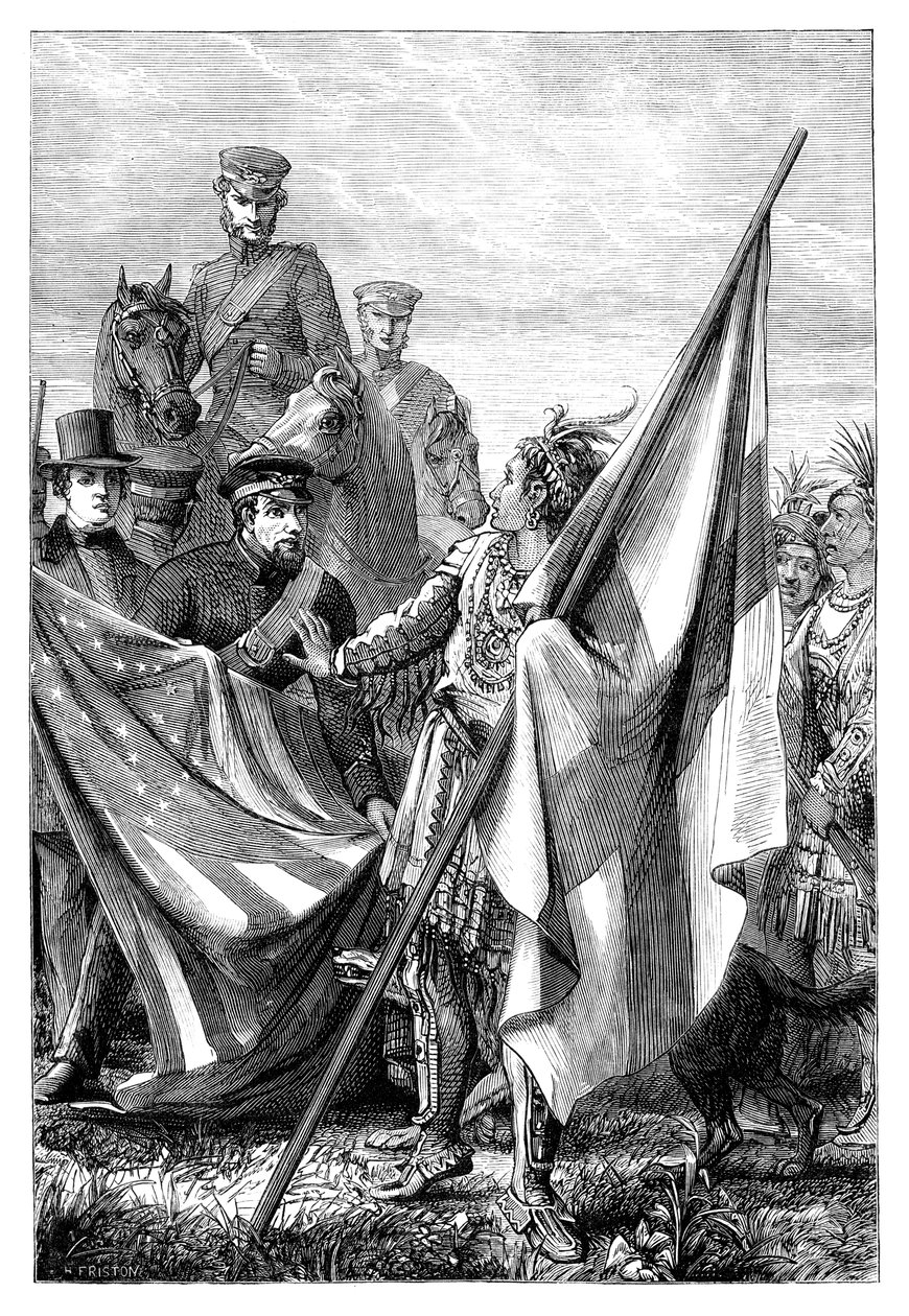 El Mayor Sprague y los indios de Unbekannt