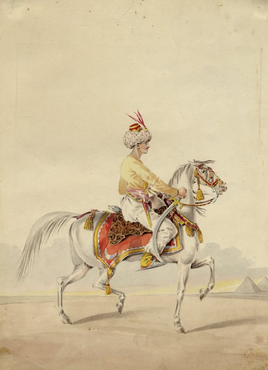 Mameluco a caballo, ca 1825 de Unbekannt