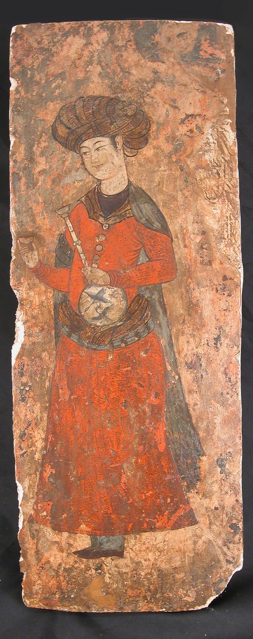 Hombre Sosteniendo una Botella y una Taza, siglos XVI-XVII de Unbekannt