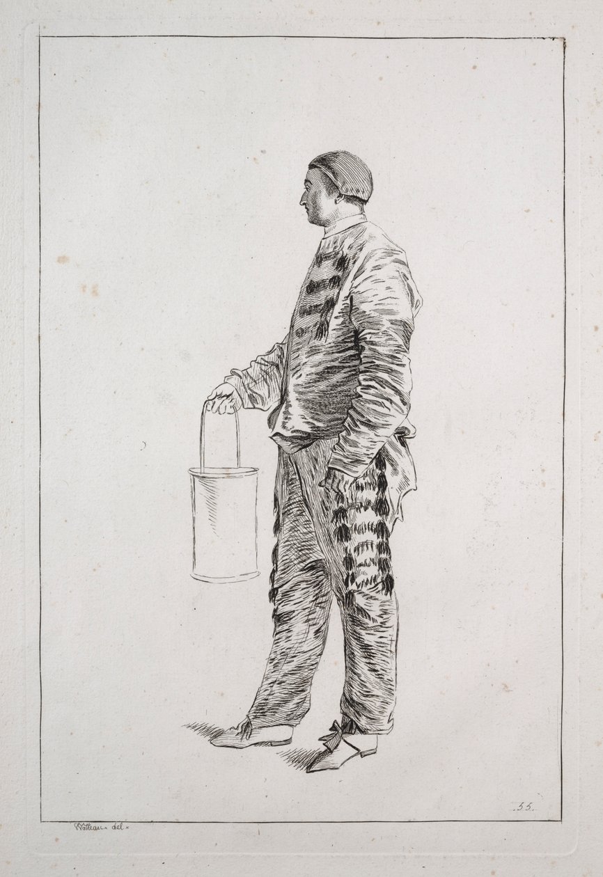 Hombre de pie, 1700s de Unbekannt