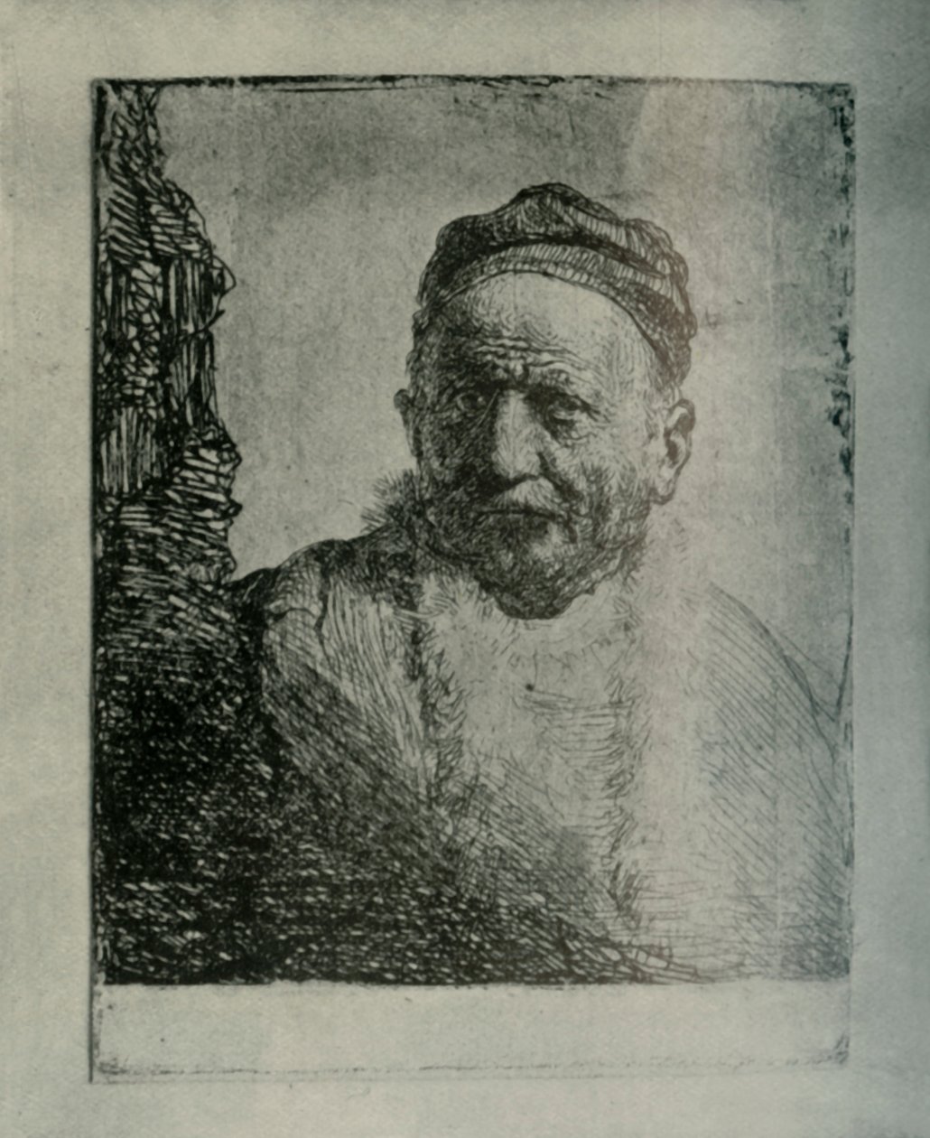 Hombre con gorra cerrada: Busto del padre del artista, 1630, 1906 de Unbekannt