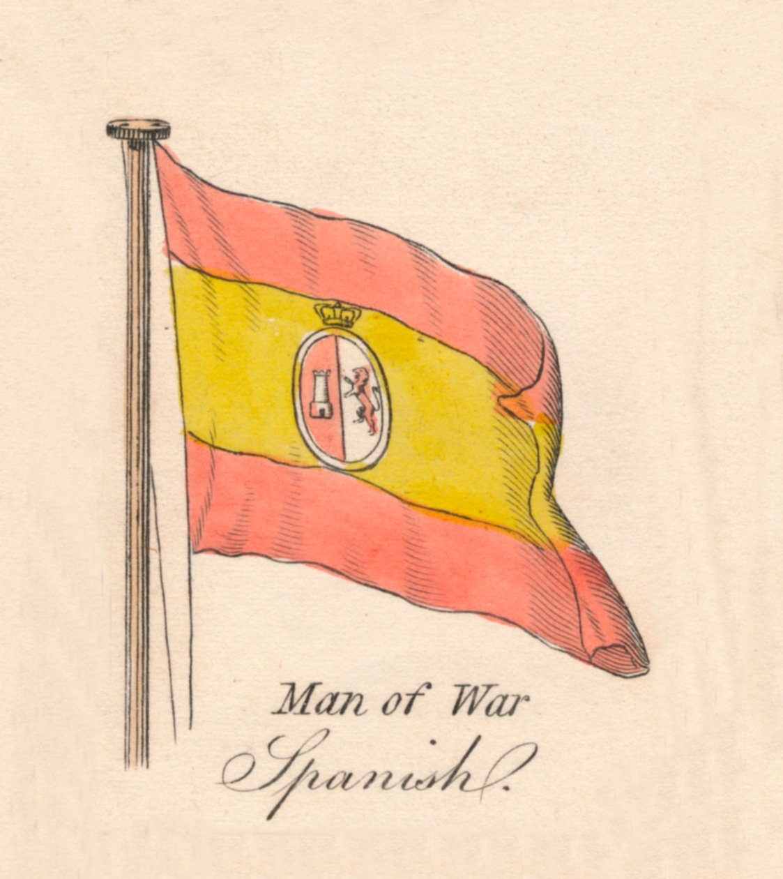 Buque de guerra - Español, 1838 de Unbekannt