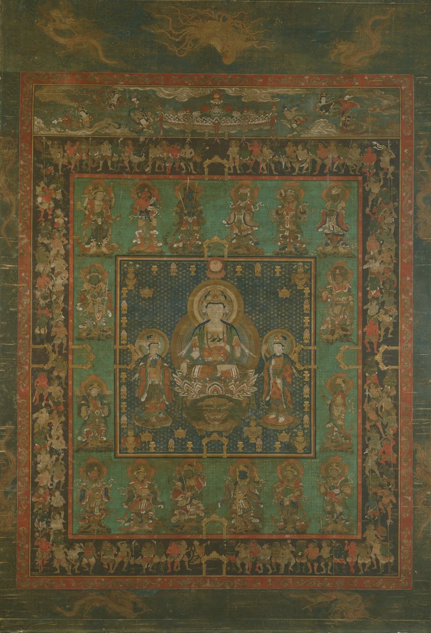 Mandala de Hannya Bosatsu, siglo XIV de Unbekannt