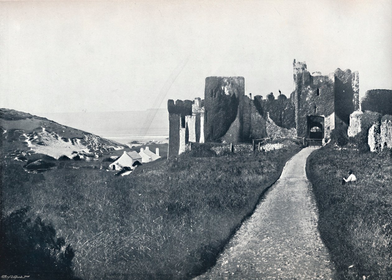 Manorbier - El castillo, 1895 de Unbekannt