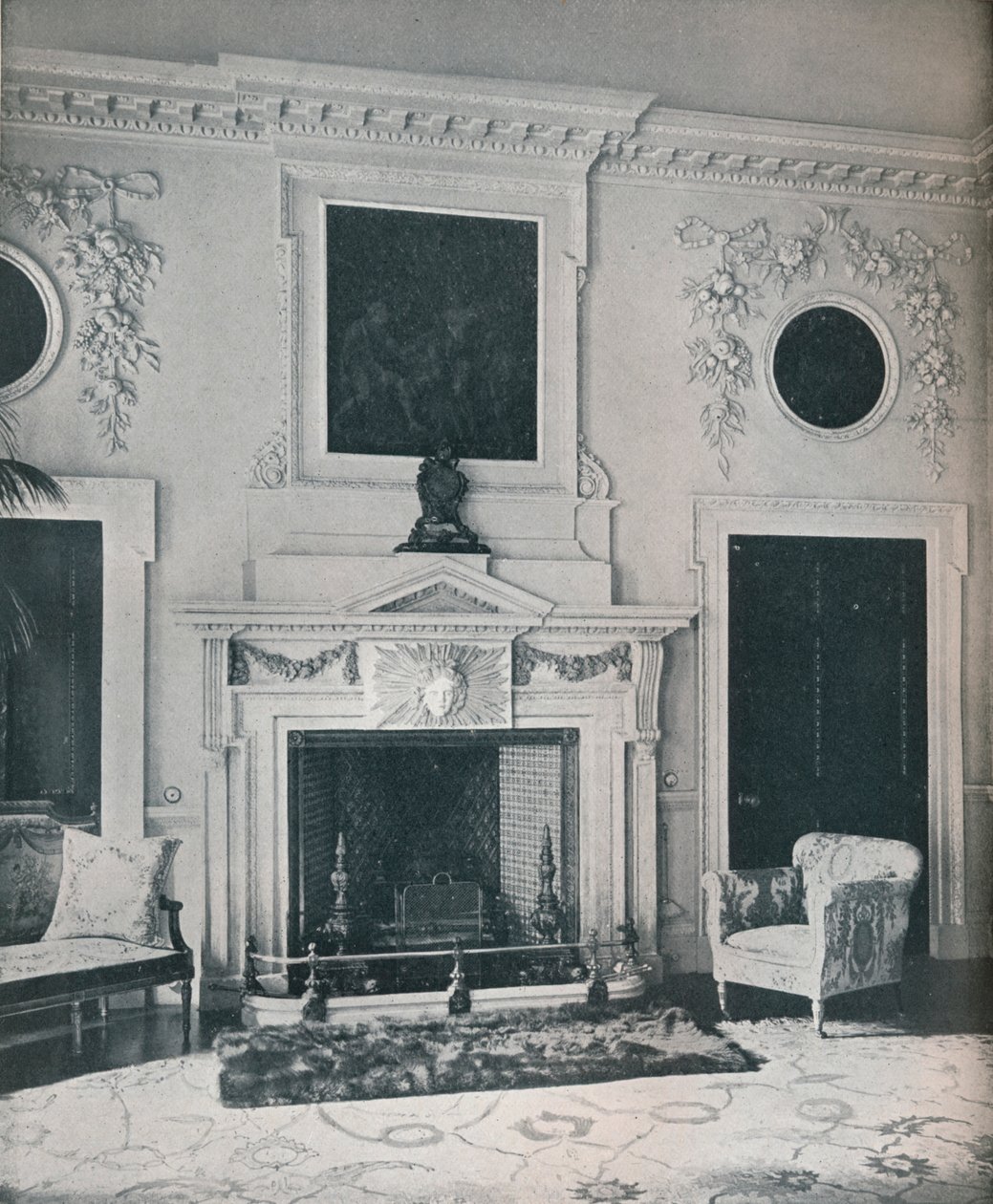 Chimenea en el salón de estado de Unbekannt