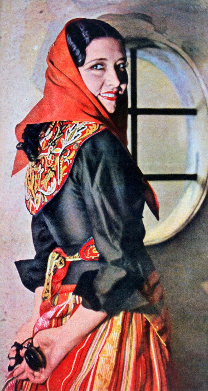 Manuela Del Rio, actriz y bailarina española, 1943 de Unbekannt