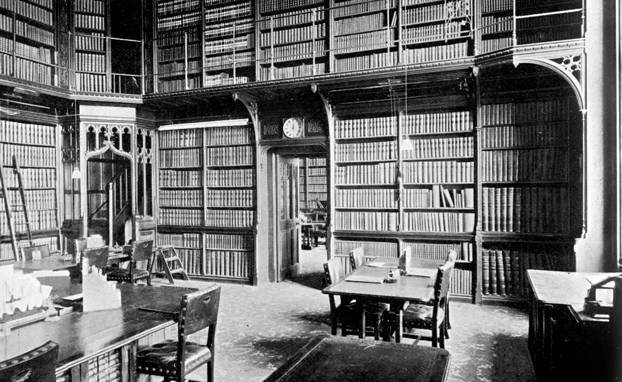 Sala de mapas, Biblioteca de la Cámara de los Comunes, Palacio de Westminster, Londres, c1905 de Unbekannt