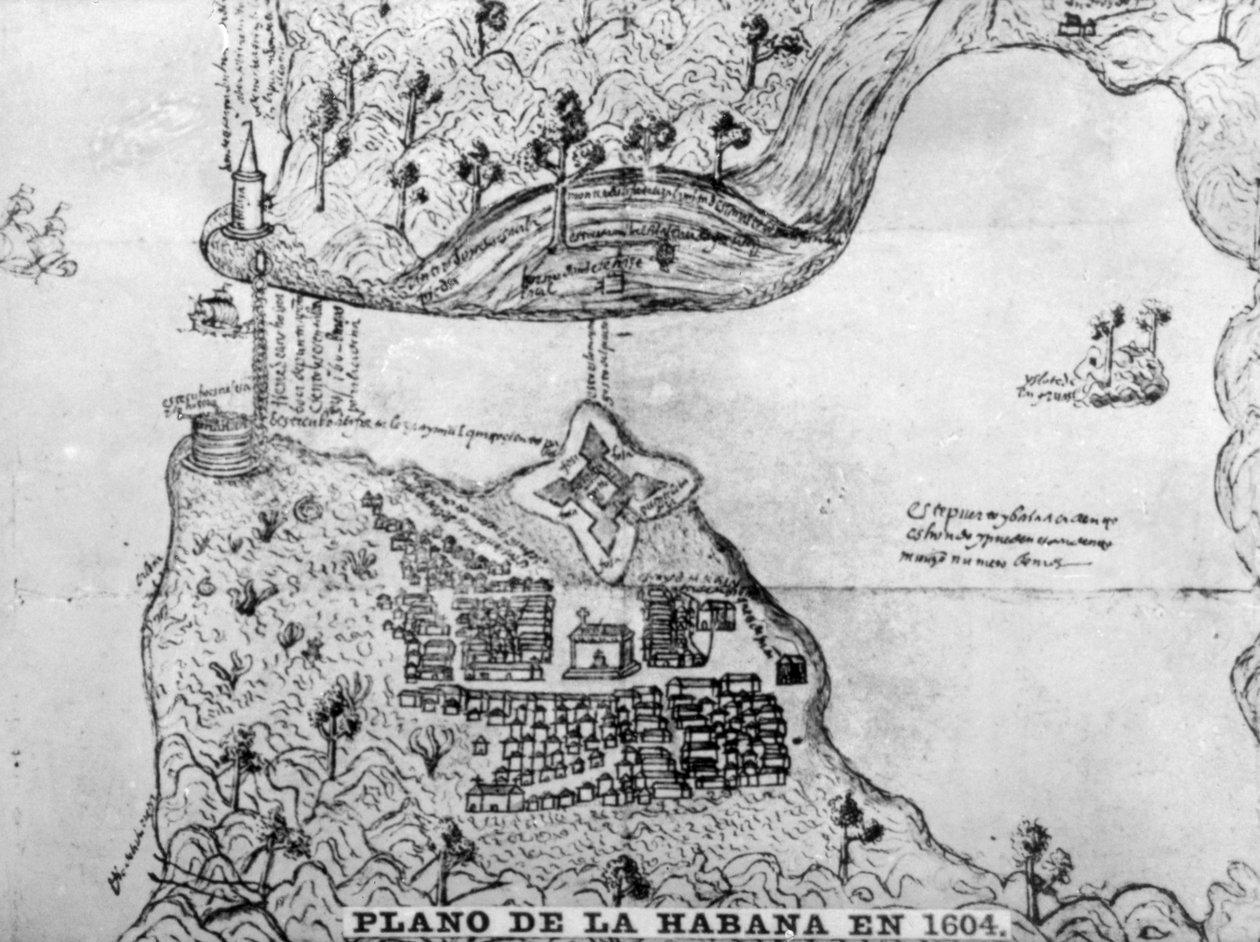 Mapa de La Habana, 1608, años 1920 de Unbekannt