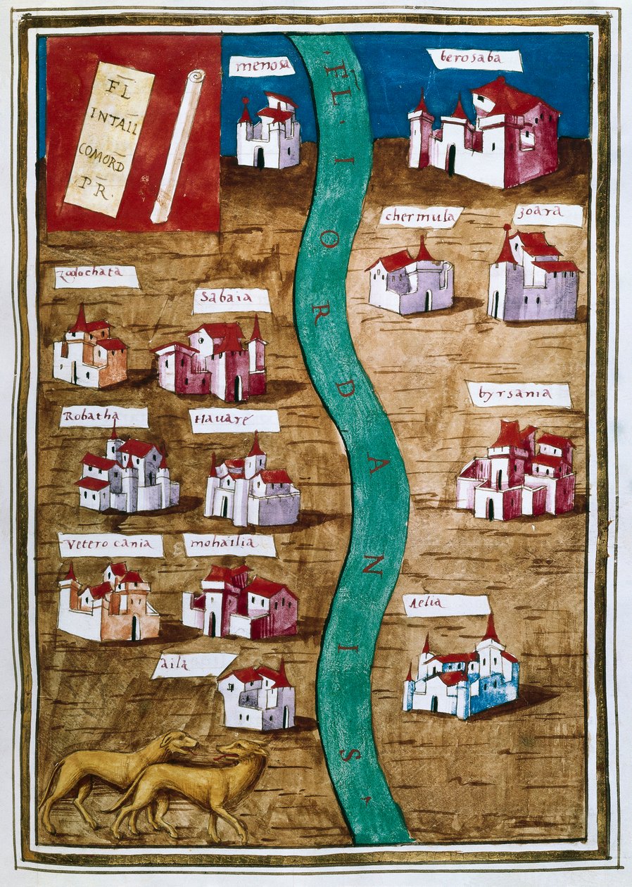 Mapa de Palestina de Unbekannt