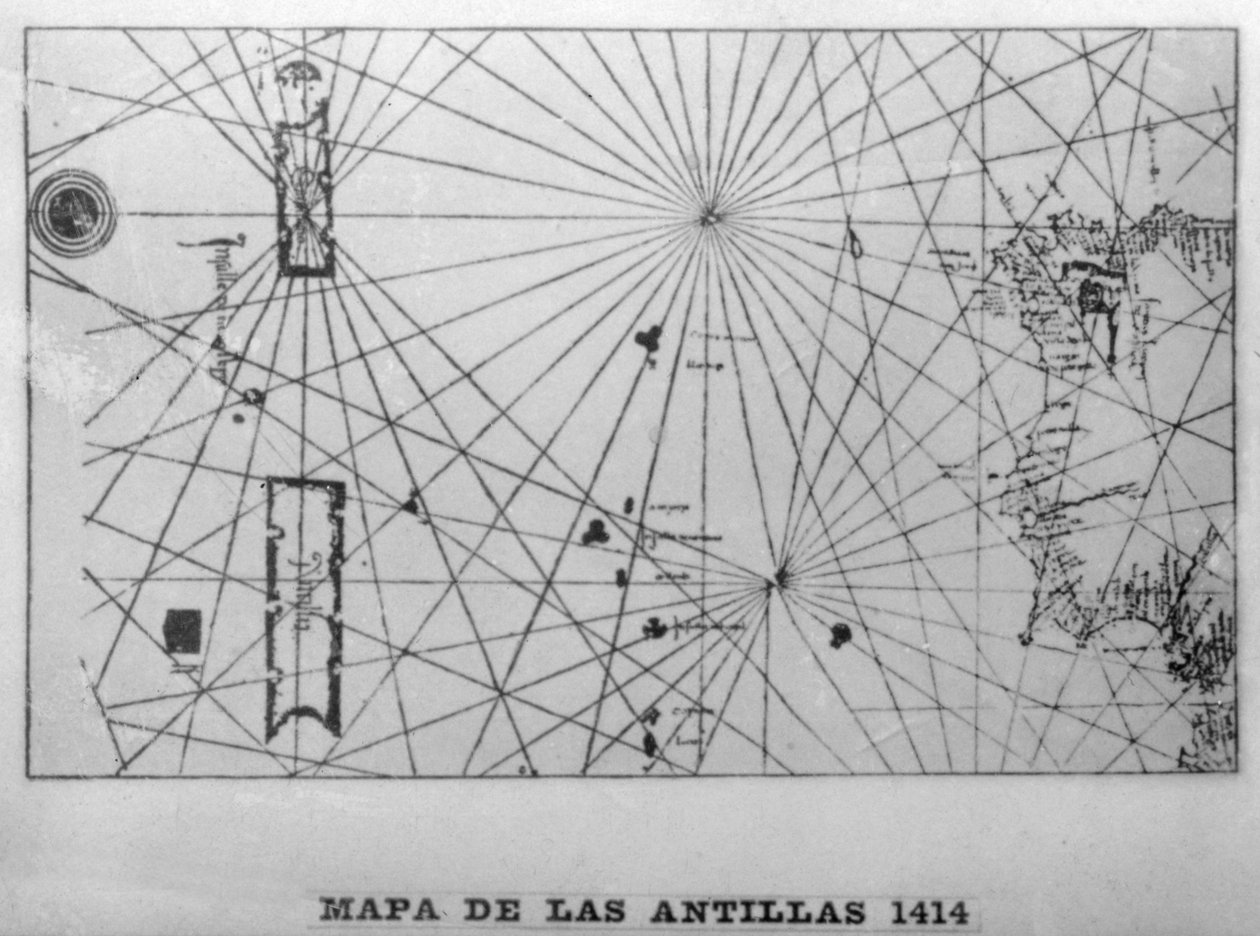 Mapa de las Antillas, 1414 1919 de Unbekannt