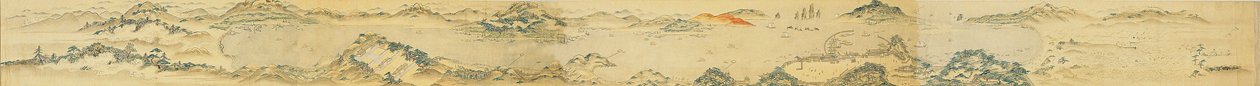 Mapa del Choryang Waegwan y su área circundante en Busan durante el Joseon..., siglo XIX. de Unbekannt