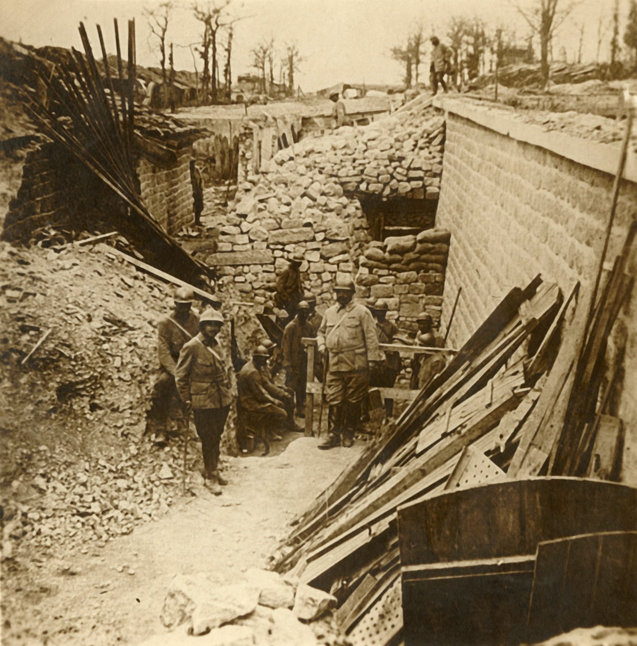 Cuarteles de Marceau, Verdún, norte de Francia, 1916 de Unbekannt