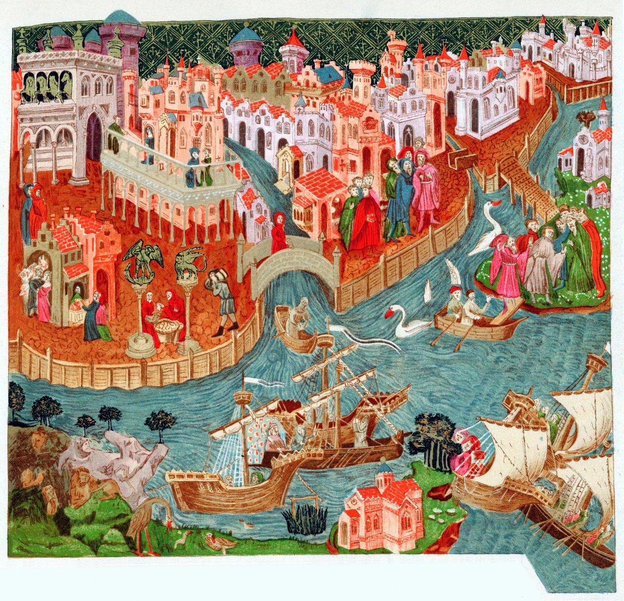 Marco Polo, mercader y explorador veneciano, siglo XIV de Unbekannt
