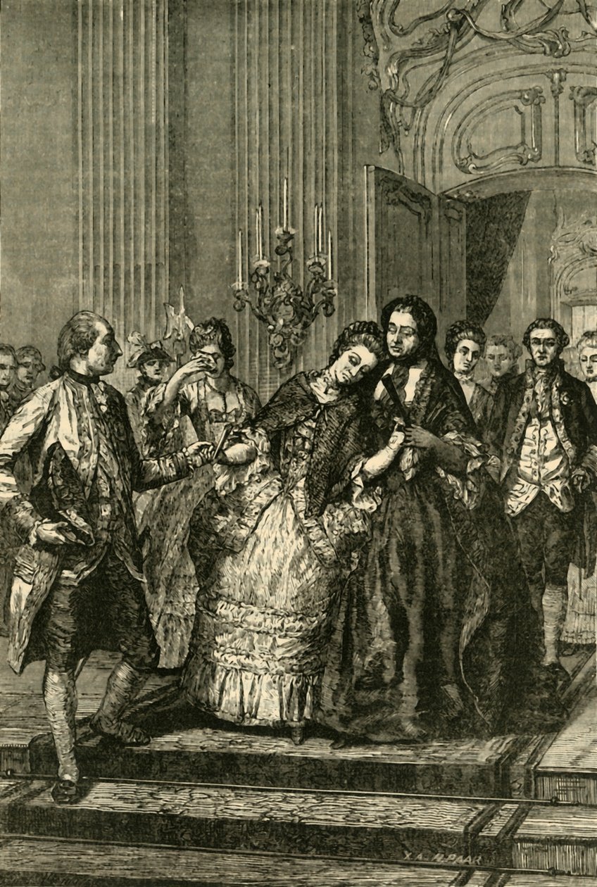 María Antonieta despidiéndose de su madre, 1770 de Unbekannt