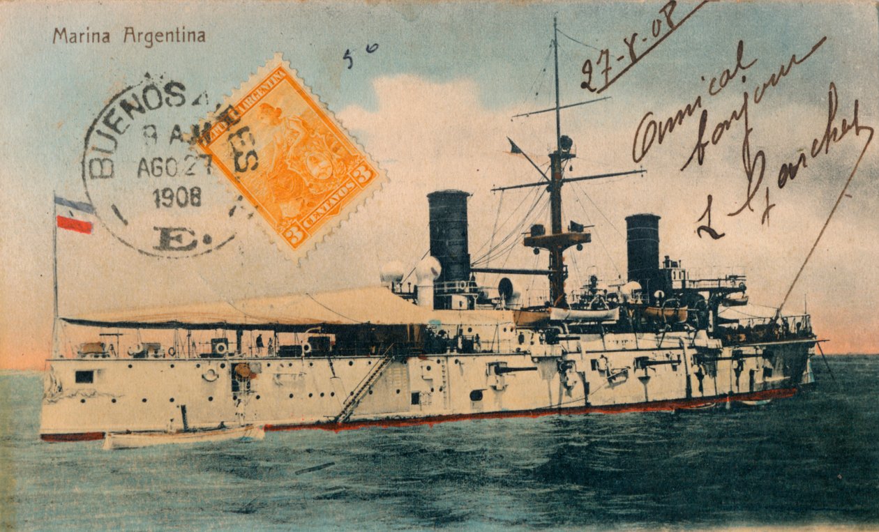 Marina Argentina. Acorazado, Belgrano, c1908 de Unbekannt