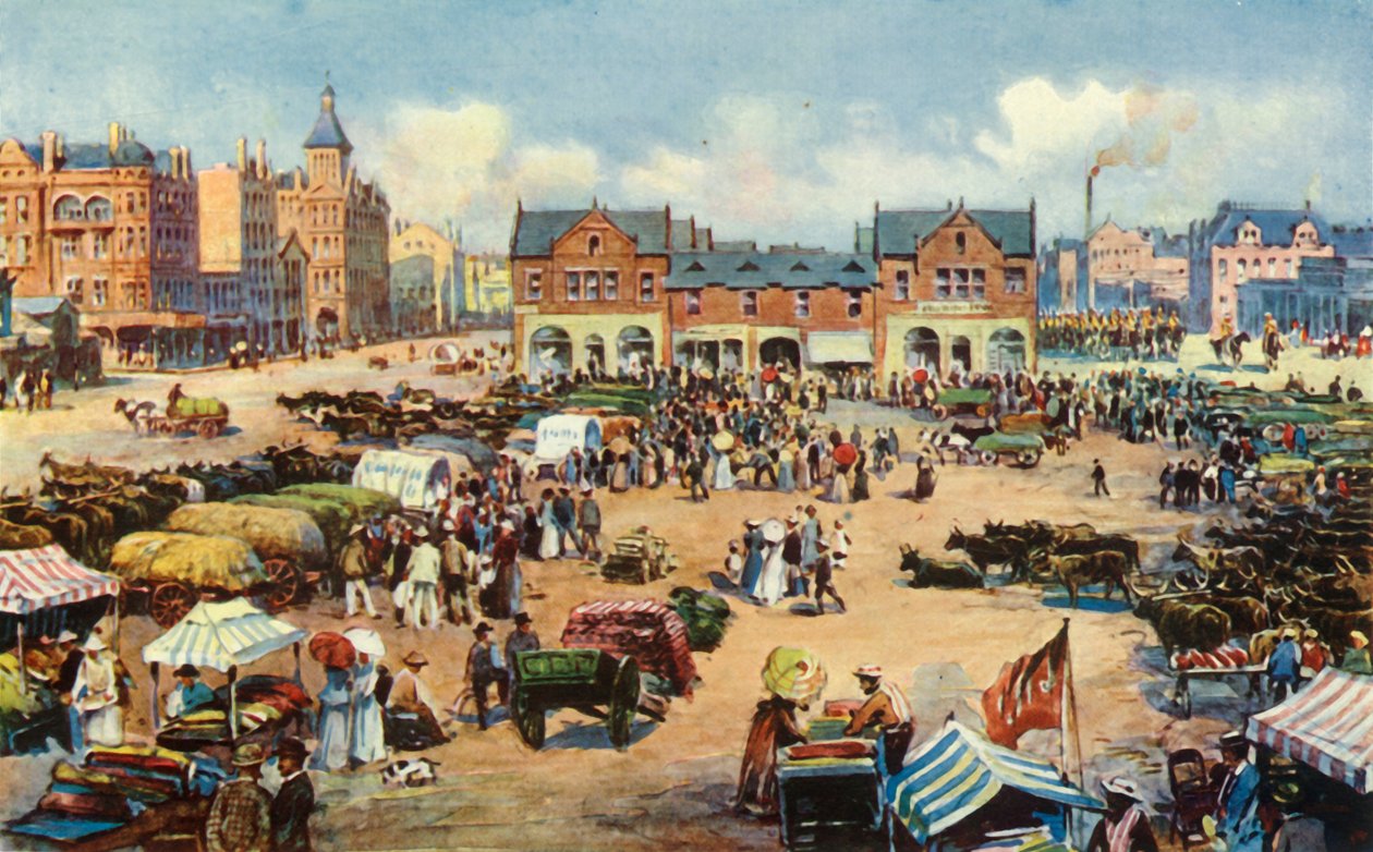 Plaza del Mercado, Johannesburgo, 1901 de Unbekannt
