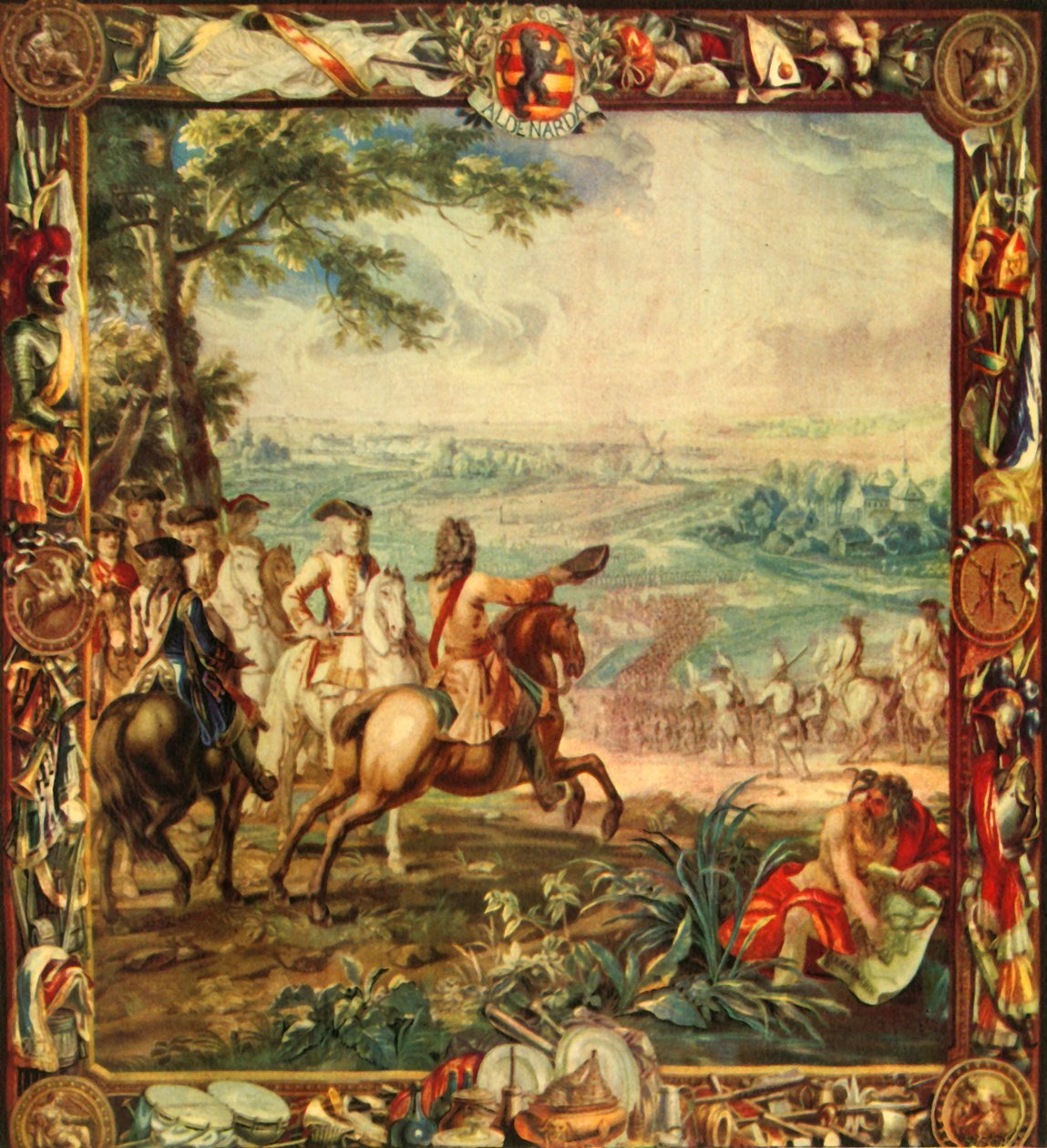 Marlborough en la Batalla de Oudenarde, 1708, 1944 de Unbekannt