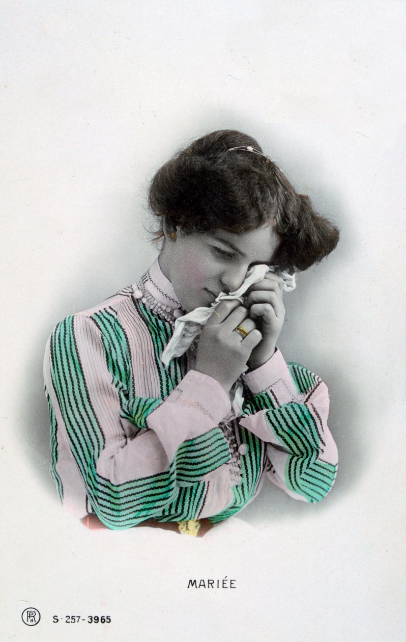 Casados, postal francesa vintage, c1900 de Unbekannt