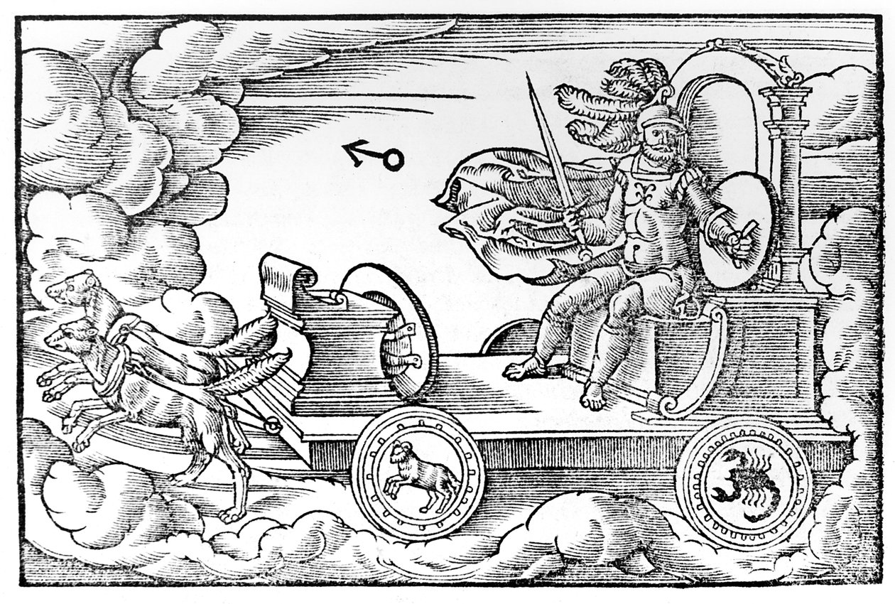 Marte, dios romano de la guerra, 1569 de Unbekannt