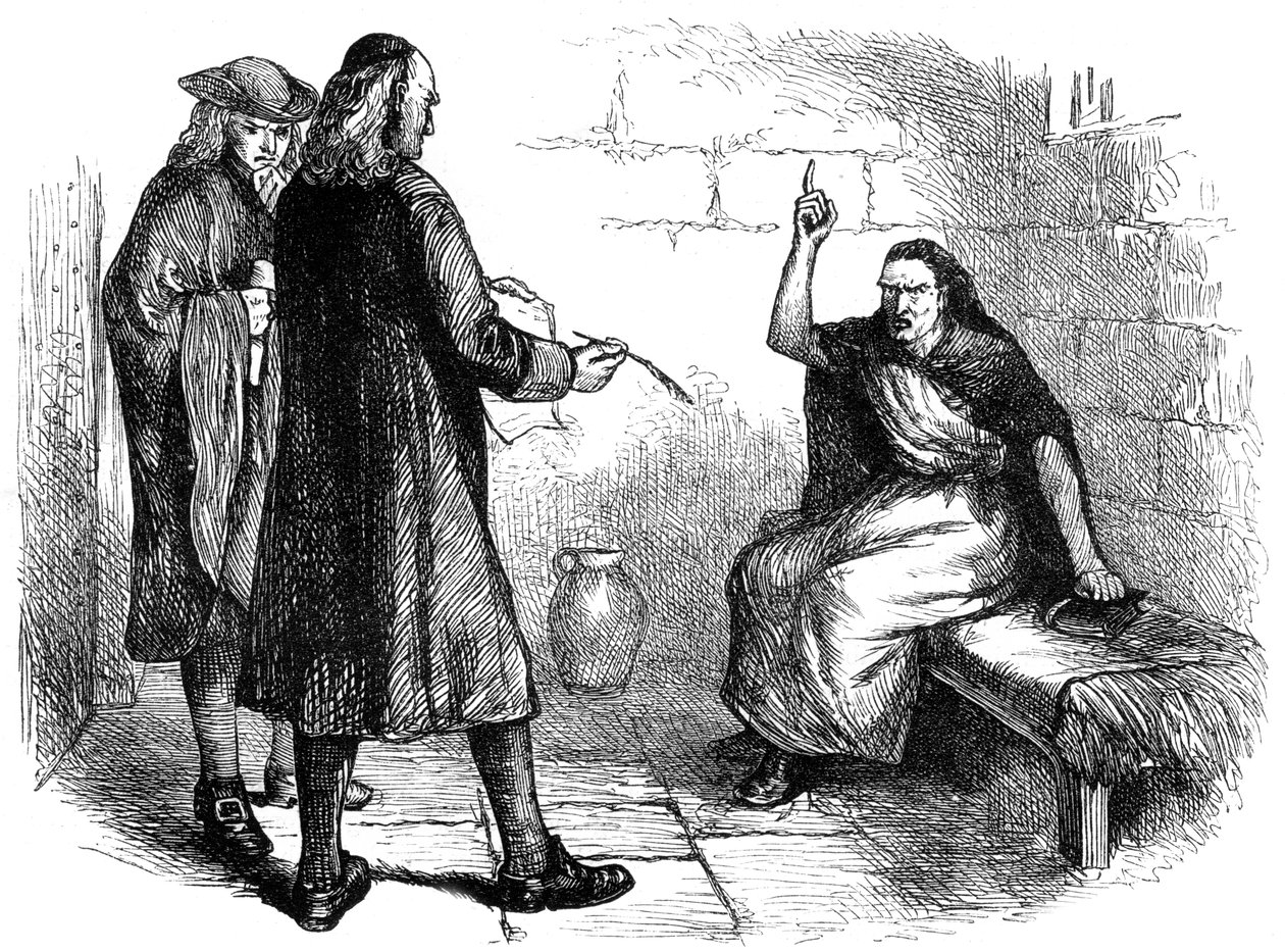 Martha Corey y sus fiscales, Salem, Massachusetts, c. 1692 c. 1880 de Unbekannt