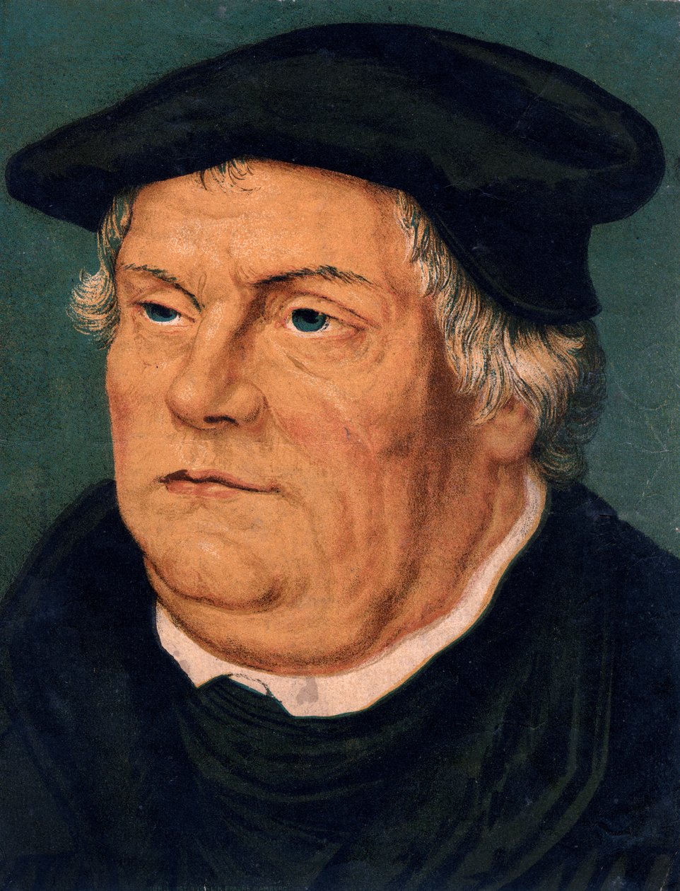 Martín Lutero, reformador protestante alemán del siglo XVI, siglo XIX de Unbekannt