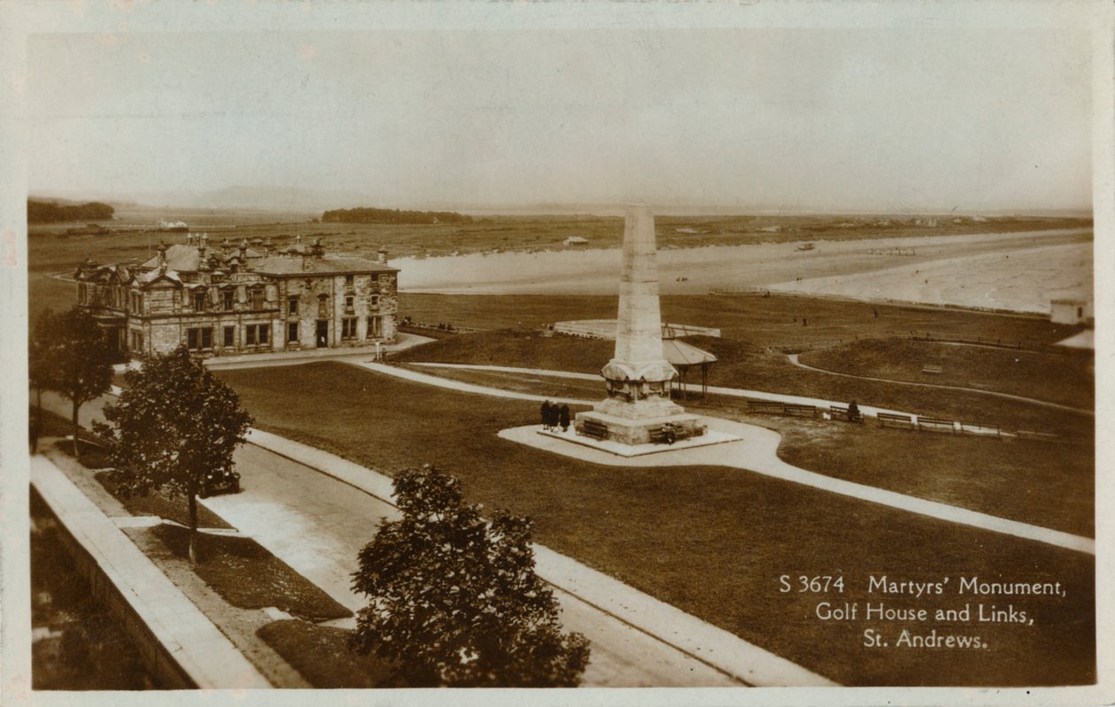 Monumento a los Mártires, Casa de Golf y Links, St. Andrews, c1900 de Unbekannt