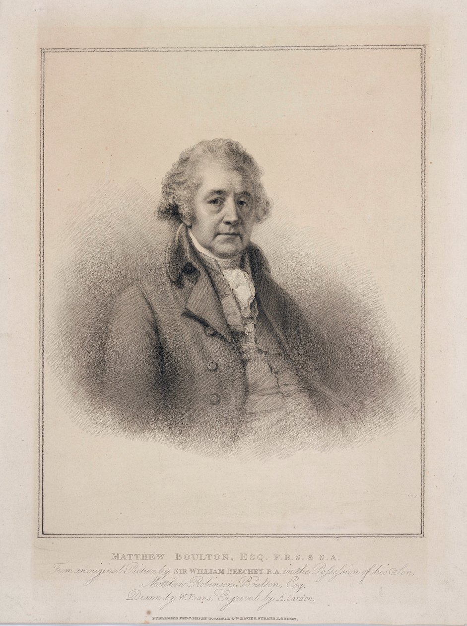 Matthew Boulton, ingeniero e industrial inglés, c 1801 de Unbekannt