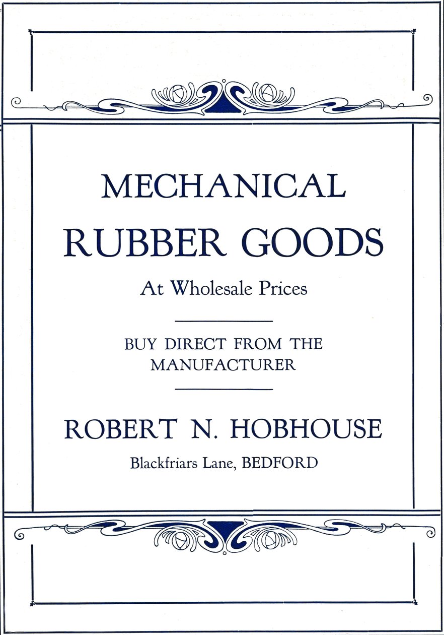 Productos de Goma Mecánica - Anuncio de Robert N. Hobhouse, 1916 de Unbekannt