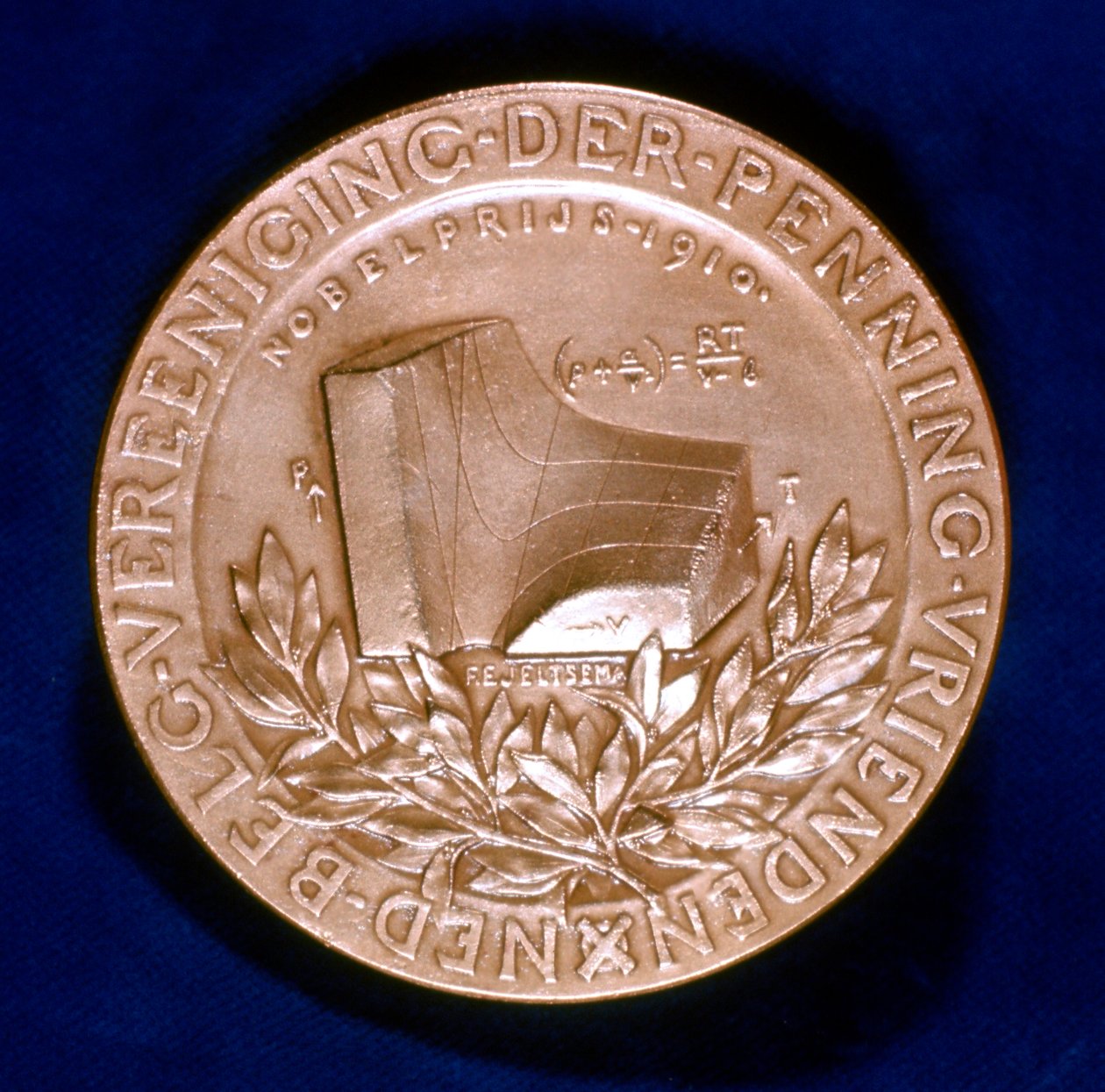 Medalla conmemorativa del físico holandés Johannes Diderik van der Waals de Unbekannt