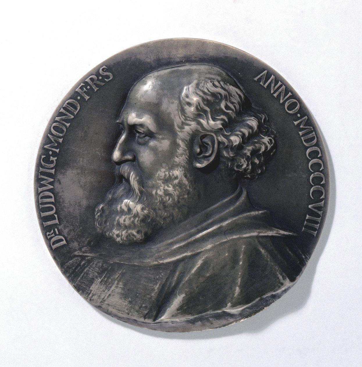 Medalla que representa a Ludwig Mond, químico industrial de Unbekannt