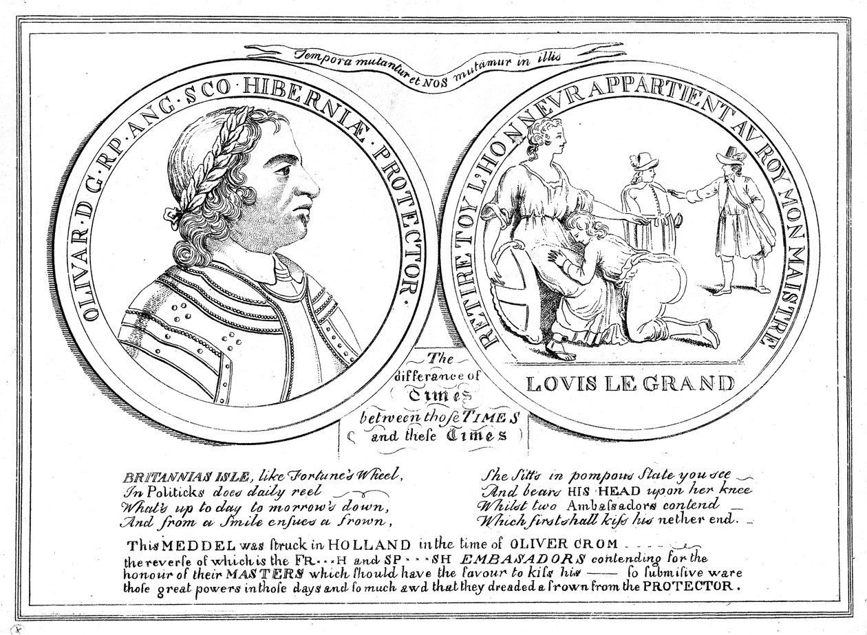 Medalla de la época de Oliver Cromwell, siglo XVII de Unbekannt