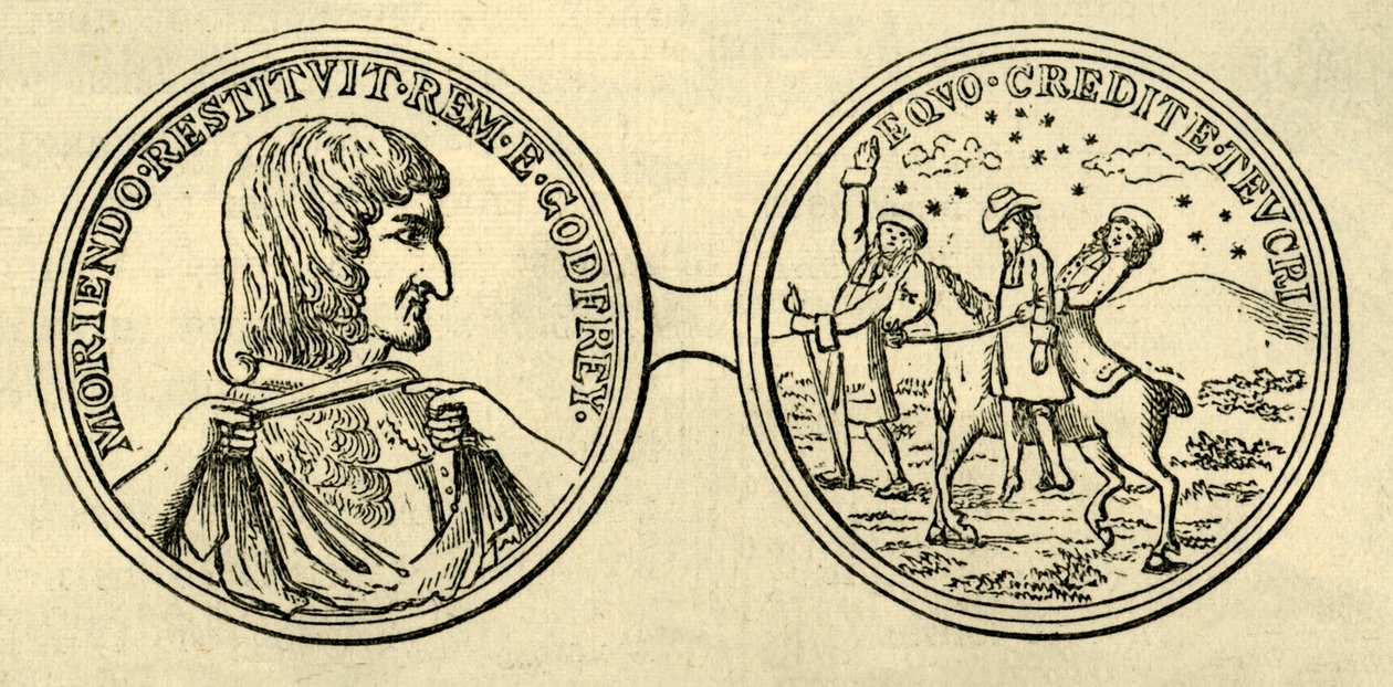 Medalla para conmemorar el asesinato de Godfrey, c. 1876 de Unbekannt