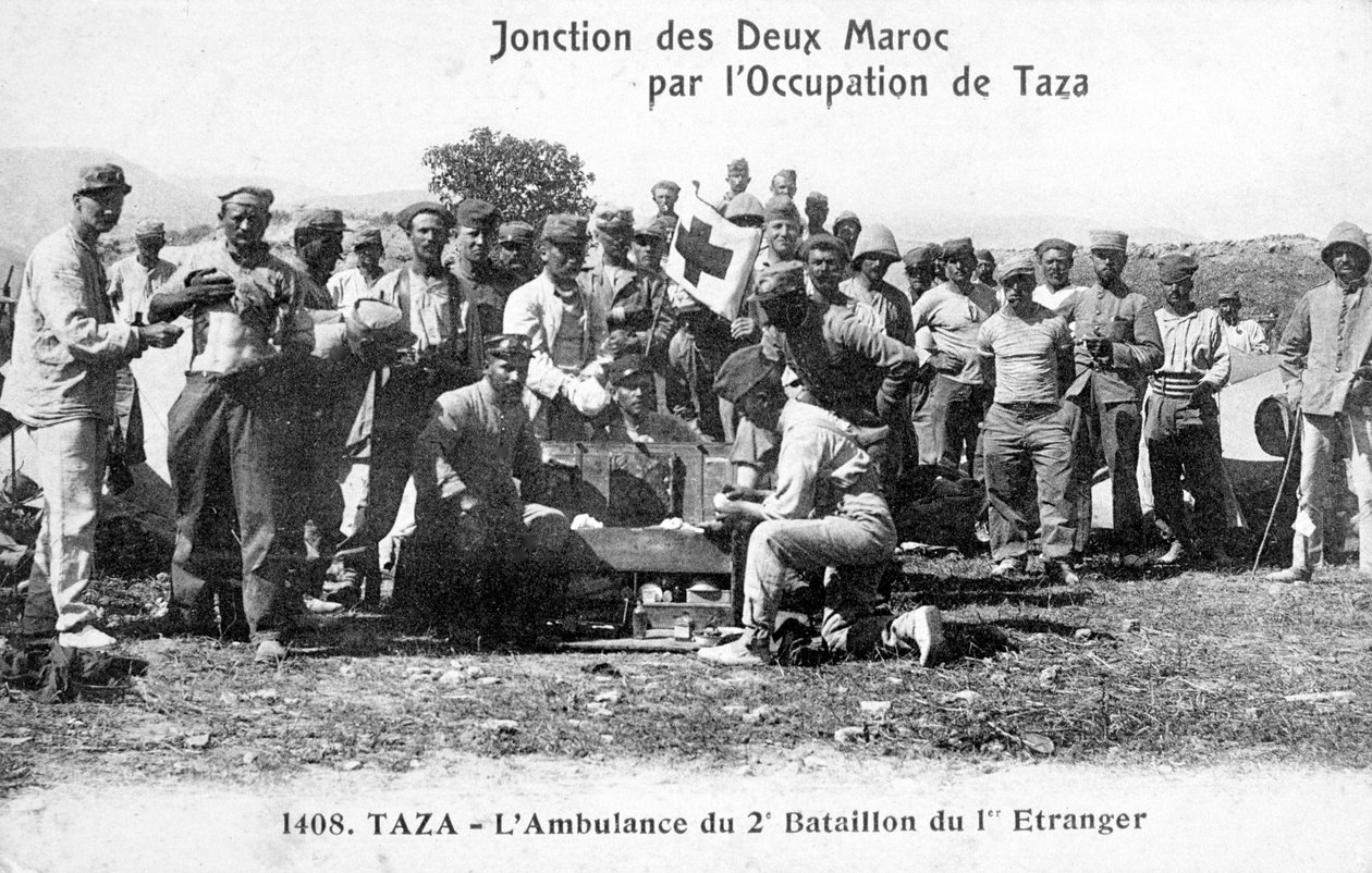 Personal médico del 2º batallón de la Legión Extranjera Francesa, Taza, Marruecos, 1904 de Unbekannt