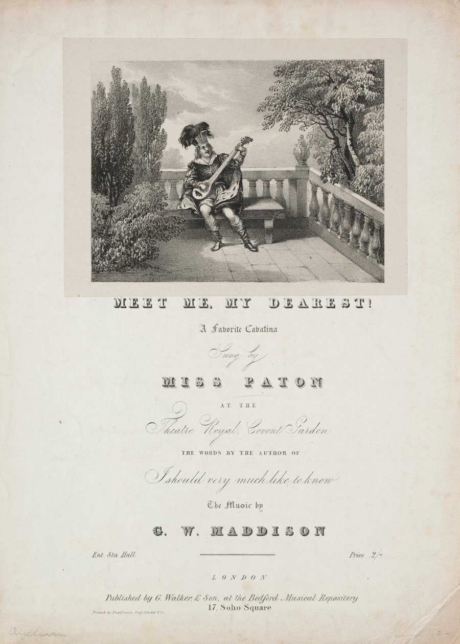 ¡Encuéntrame, mi querido!, 1800s de Unbekannt