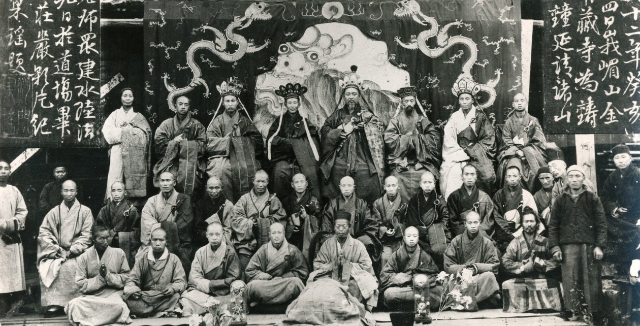 Reunión de Superiores de Monasterios Budistas en China, finales del siglo XIX de Unbekannt