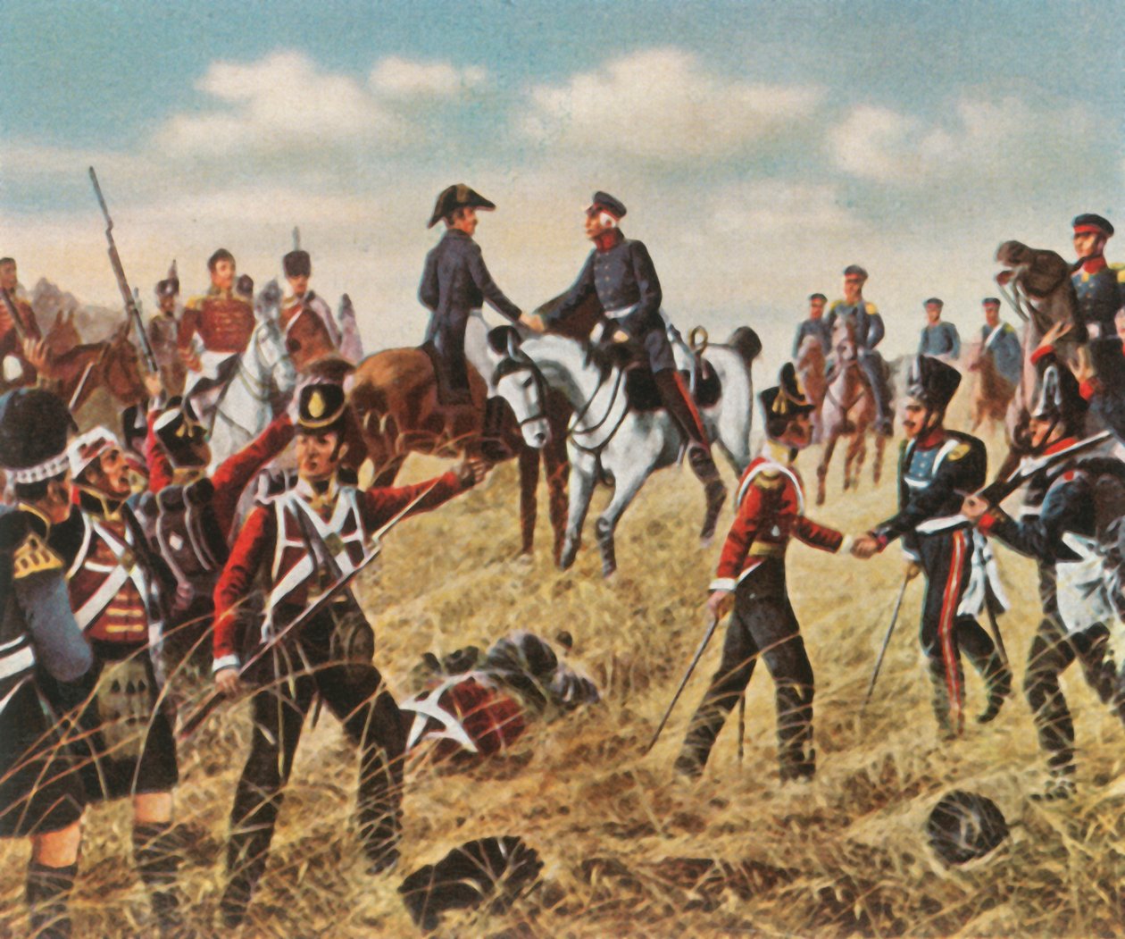 Encuentro de Wellington y Blücher en Waterloo, 18 de junio de 1815, 1936 de Unbekannt