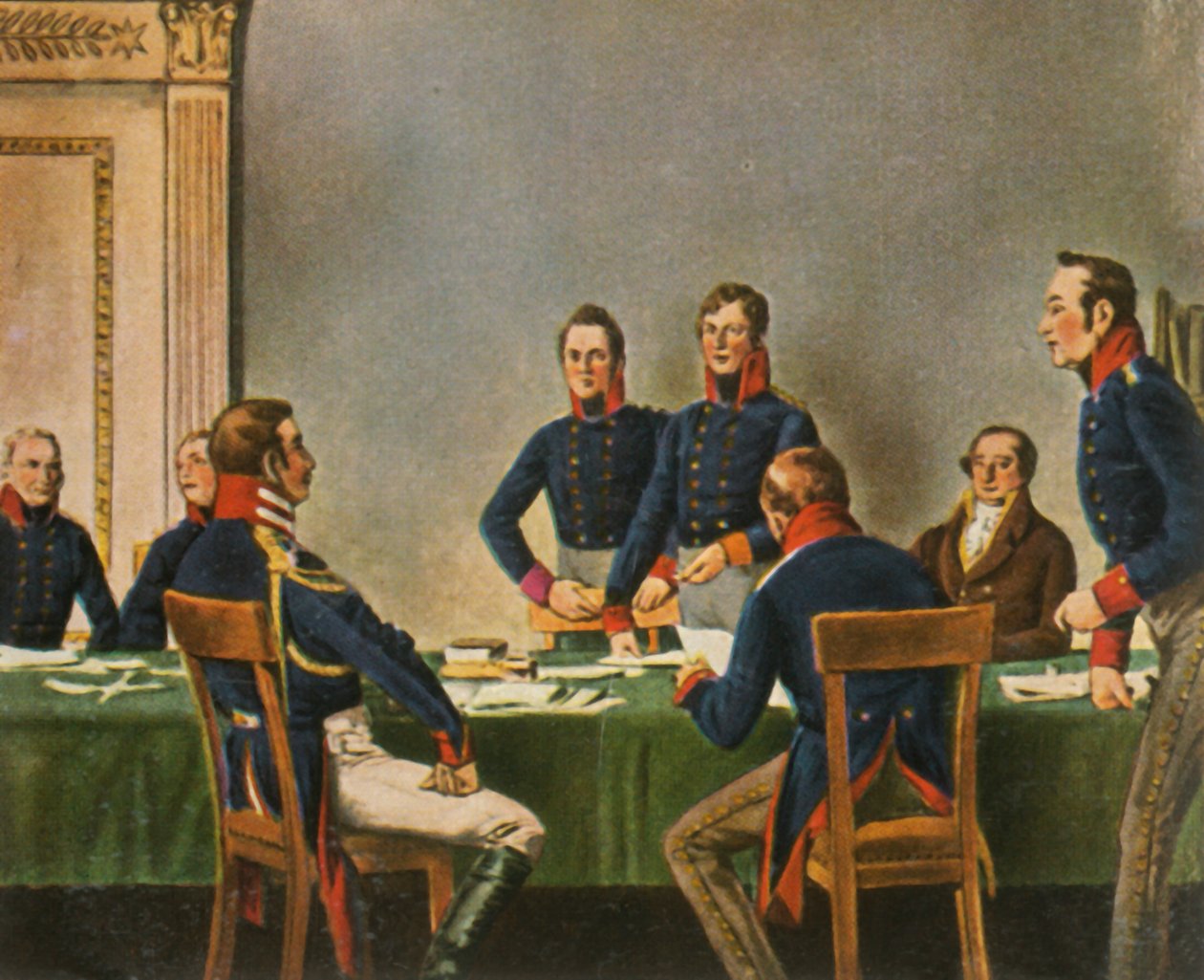 Reunión de la Comisión de Reorganización en Königsberg, 9 de julio de 1807, 1936 de Unbekannt