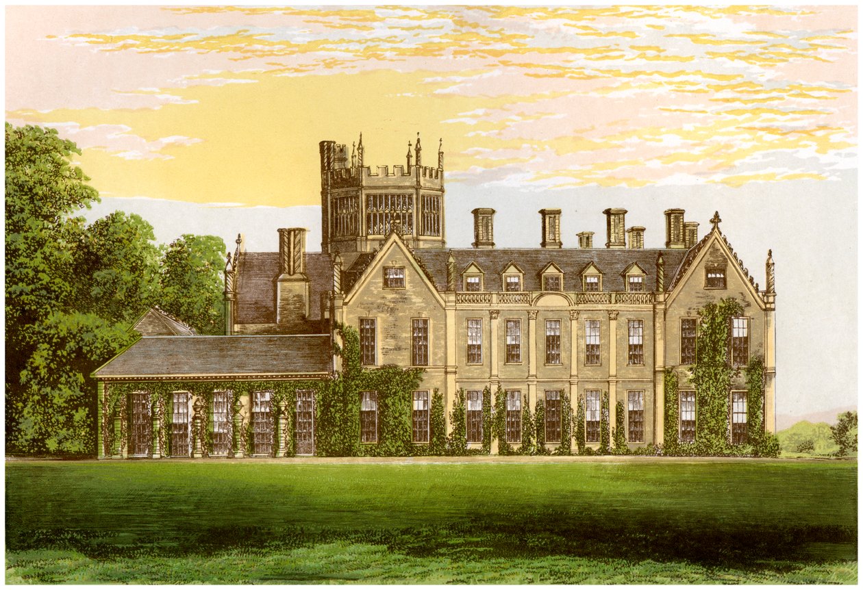 Melbury House, Dorset, hogar del Conde de Ilchester, c1880 de Unbekannt