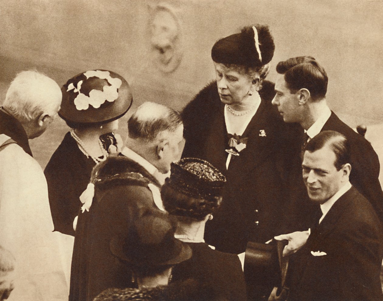 Memorial a Su Padre Inaugurado, Castillo de Windsor, 23 de abril de 1937 de Unbekannt