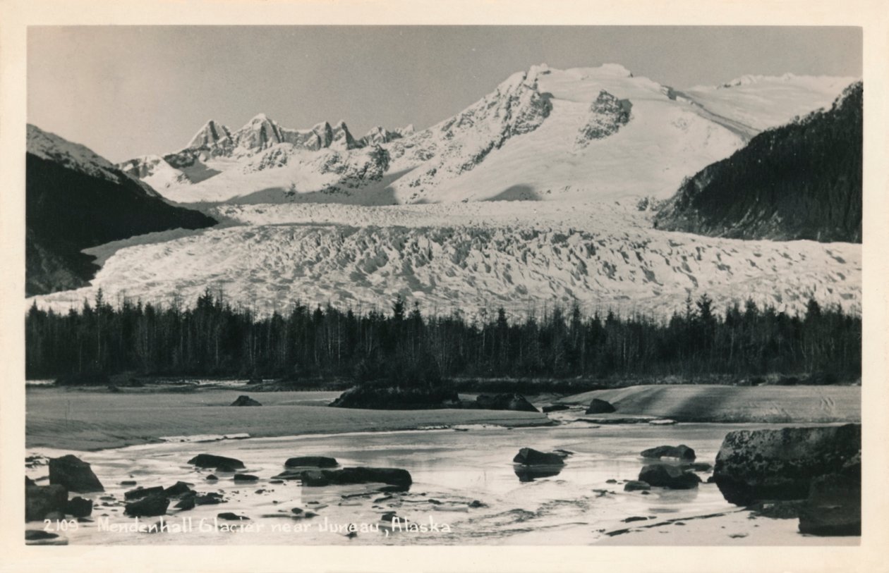 Glaciar Mendenhall cerca de Juneau, Alaska de Unbekannt