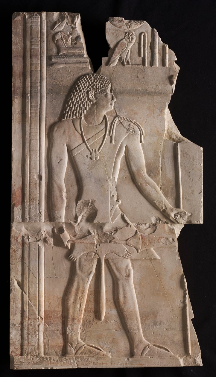 Mentuemhat como sacerdote con bastón y cetro, c. 667-647 a.C. de Unbekannt
