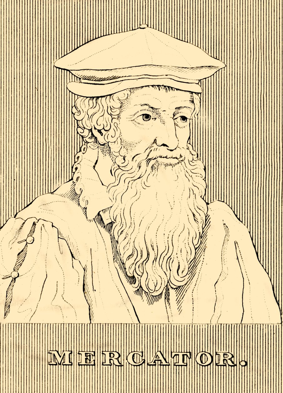 Mercator, 1512-1594, 1830 de Unbekannt