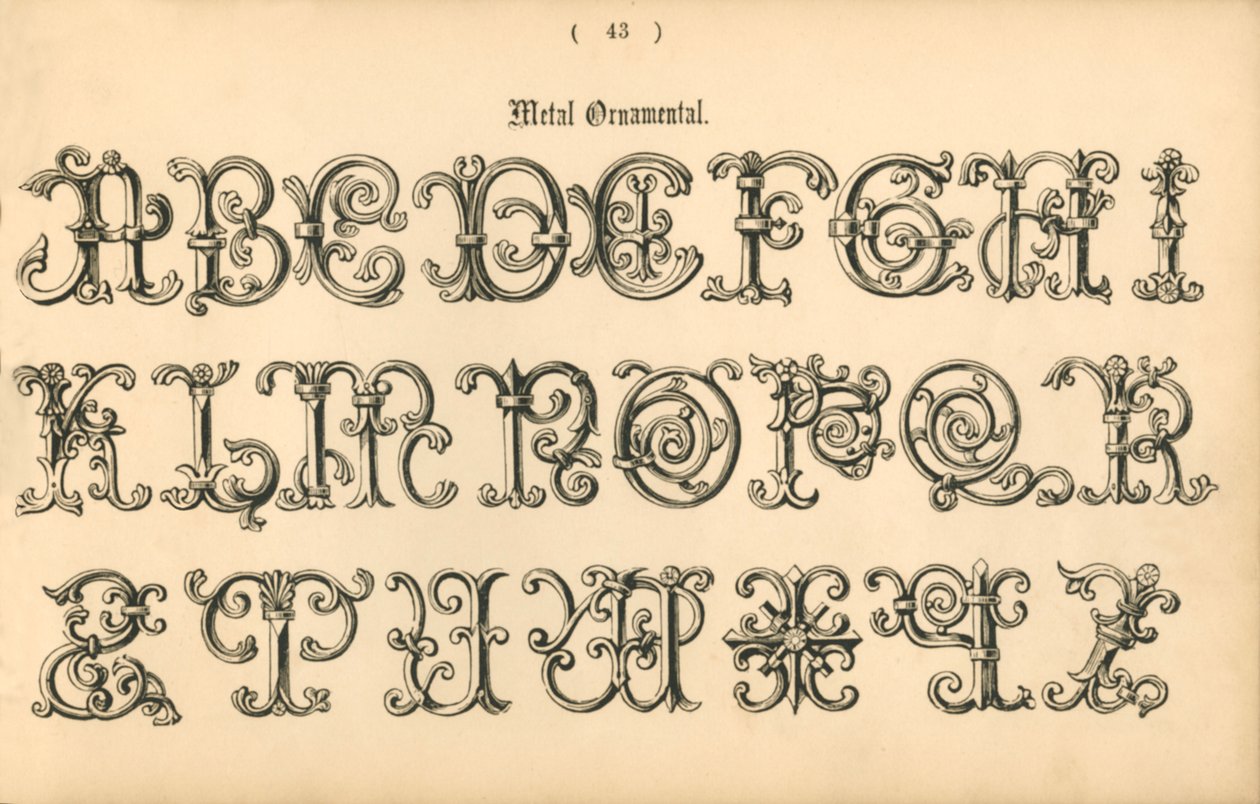 Ornamental de metal, 1862 de Unbekannt